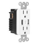 USB Wall Outlet Dual 2.4A USB Wall Charger - Image 4