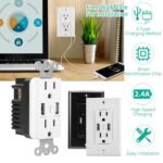 USB Wall Outlet Dual 2.4A USB Wall Charger - Image 17