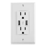 USB Wall Outlet Dual 2.4A USB Wall Charger