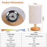 Warm White Nightstand Lamp USB Plug Modern Lantern - Image 10