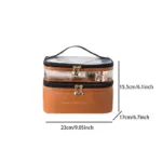 Women's Double Layer Makeup Bag - Image 10