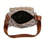 Women's Multi Pocket Plaid Pattern Crossbody Bag - Image 5