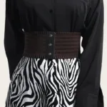 Women's Wide Belt Stretchy Dress Belts - Image 8