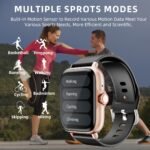 Waterproof Smart Watch, 1.83'' Full Touch Screen Display With Message, Answer Make Call Smartwatch Sleep Monitoring, Sports Pedometer, Information Alerts, For IPhoneu002FAndroid Phones, Smartbands Fitness Watch For Womenu002FMen Friend Gift, Birthday Gift - Image 8