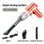 Mini Car Vacuum Cleaner - Super Strong High-Power Suction, Dry & Wet Dual-Purpose, Multi-Functional, Portable, Handheld, Compact Design for Small Sedans - Easy to Use and Store - Image 7