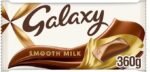 Galaxy Chocolate Bar, Smooth Milk Chocolate, 360g, Ideal for Gift, Snacks or Hamper