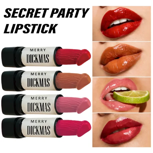 Secret Party Christmas Lipstick Long Lasting Matte Shimmer Silky Smooth Lipstick High Rendering Women Makeup Cosmetic
