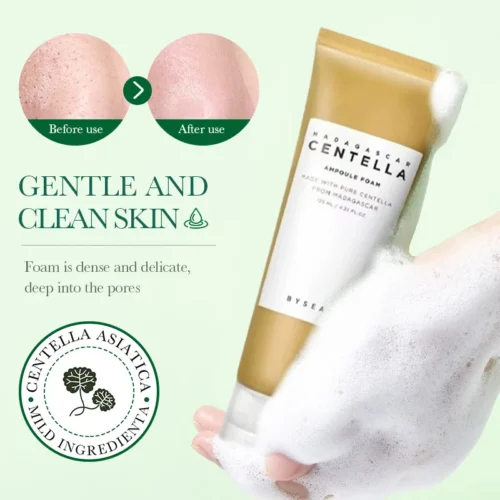 Centella Asiatica Cleansers Amino Acid Deep Cleansing Facial Cleansers Soothing Oil Control Korean Brand Gentle Facial Cleansers